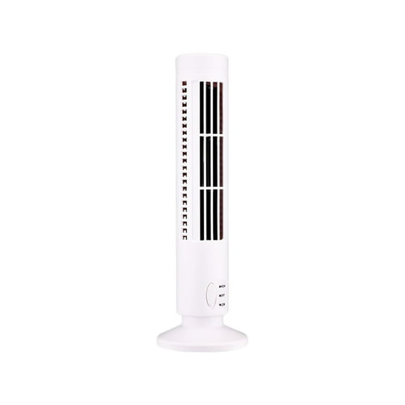 JHyouerji Portable Mini Air Conditioner Fan with 2 Speed Settings,Low Noise Energy Saving USB Powered White Cooling Fan 13x4 Inch for Bedroom Office Dorm Travel Indoor Use