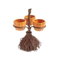 thumbnail image 1 of JHyouerji Pumpkin Snack Tray with Witch Broom Stand 9×7×6 Inch Non Slip Base Cupcake Dessert Candy Serving Plate Halloween Tabletop Party Decor, 1 of 7