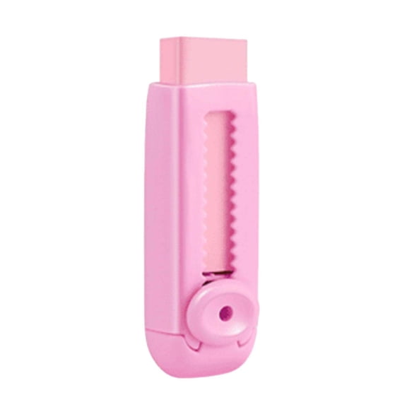 JHyouerji Push Roller Eraser Retractable Pencil Eraser Durable Portable Stationery for Office Writing Correction Supplies