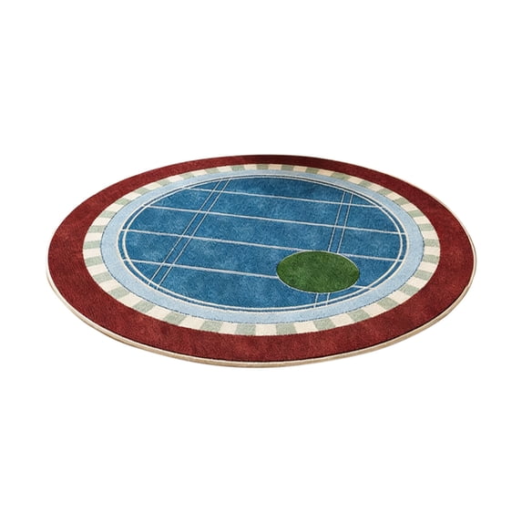 JHyouerji Round Floor Mat Soft Non Slip Area Rug Decorative Mat 15 Inch for Home Bathroom Bedroom Living Room