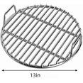 thumbnail image 1 of JHyouerji Round Stainless Steel BBQ Cooking Grate 13in High Heat Resistant Grill Grid for Outdoor Camping Picnic Garden Barbecue Cooking Tool, 1 of 6