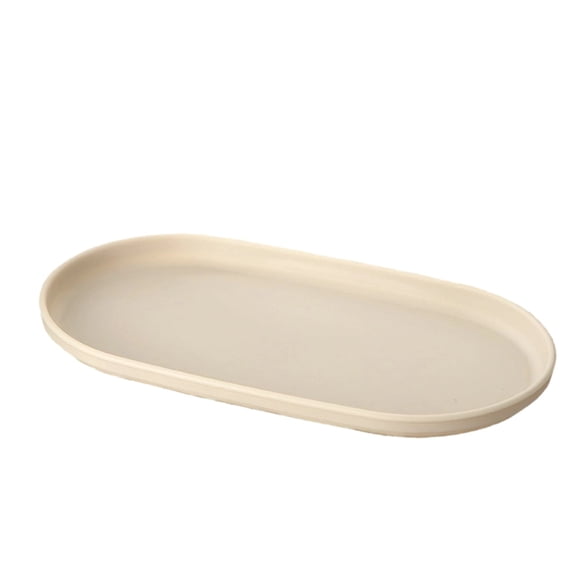 JHyouerji Serving Platter 9.5in for Pasta Seafood Rectangular Plastic Tray for Home Kitchen Dining