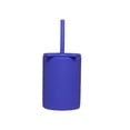 thumbnail image 1 of JHyouerji Silicone Cups with Straws and Lids Food Grade Spill Proof Blue Reusable Sippy Cup Dishwasher Safe for Travel Camping Home, 1 of 7