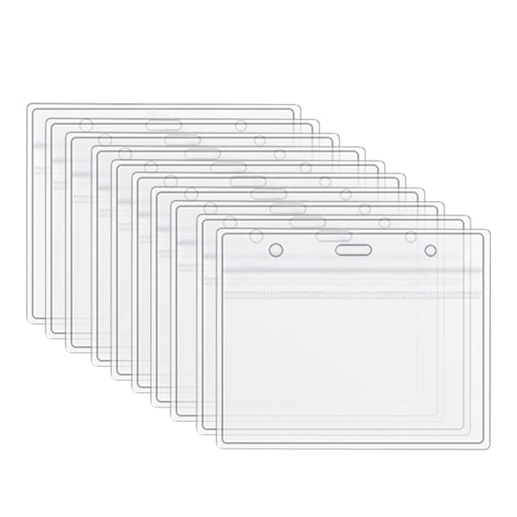 JHyouerji Soft PVC Health Card Holder Clear Window Waterproof Card Protector Reusable ID Badge Sleeve for Vaccination Certificate Document Photo Storage