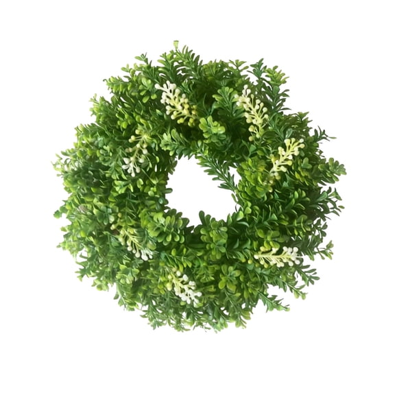 JHyouerji Spring Floral Front Door Wreath 16 Inch for Farmhouse Easter Wedding Outdoor Patio Landscape Decoration