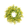 thumbnail image 1 of JHyouerji Spring Wreaths for Front Door 13.8 Inch Yellow Artificial Summer Wreath Lavender Wreath with Wildflowers for Home Wall Farmhouse Easter Holiday Party, 1 of 9