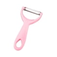 thumbnail image 1 of JHyouerji Stainless Steel Fruit Vegetable Peeler 5x2 Inch,Pink Comfort Grip Potato Apple Melon Slicing Kitchen Tool, 1 of 7