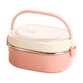 thumbnail image 1 of JHyouerji Stainless Steel Lunch Box,Pink Multi Layer Leak Proof Lunch Box Lunch Containers for Women Men Office, 1 of 7