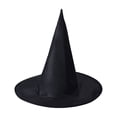 thumbnail image 1 of JHyouerji Witch Hat Hanging Ornament 15x14x14in Black Halloween Window Party Wall Soft Decor Pendant, 1 of 6
