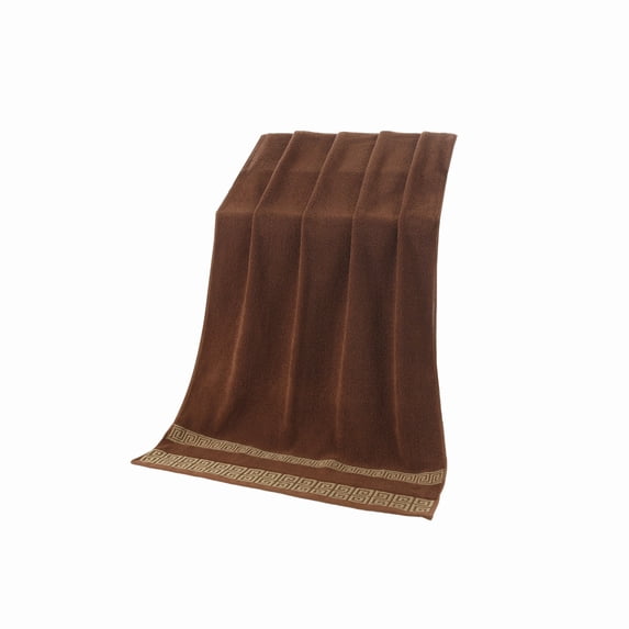 JHyouerji Woven Cotton Hand Towel,Coffee Soft Highly Absorbent Quick Dry Bath Towel,29x13 Inch Durable Woven Towel for Home Hotel Bathroom Gym Travel