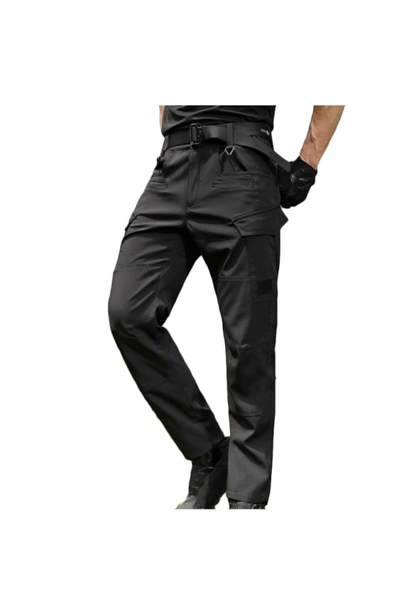 Cargo Pants for Men Lightweight Straight Leg Stretch Trousers with Multi Pockets Outdoor Water Resistant Hiking Fishing Pants