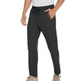 thumbnail image 1 of JIA JIA SHUANG Mens Athletic Sweatpants with Zipper Pockets Lightweight Elastic Waist Quick Dry Trousers Outdoor Workout Gym Pants, 1 of 4