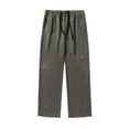 thumbnail image 1 of JIA JIA SHUANG Mens Casual Pants Elastic Waist Drawstring Sweatpants Lightweight Straight Leg Loose Fit Pants with Pockets, 1 of 6