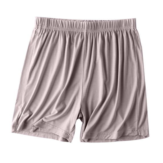 JIA JIA SHUANG Women's Pajama Shorts Elastic Waist Solid Lounge Sleep Shorts Soft Comfortable Pj Bottoms Plus Size Sleepwear M-4XL