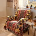 thumbnail image 1 of JIABOLANG Boho Throw Blankets Reversible Woven Blankets Cover for Couch Bed Recliner Sofa Bohemian Tapestry Colorful Furniture Protector Cover for Home Décor, Astrology, Double Side, 70"x90" C108, 1 of 3