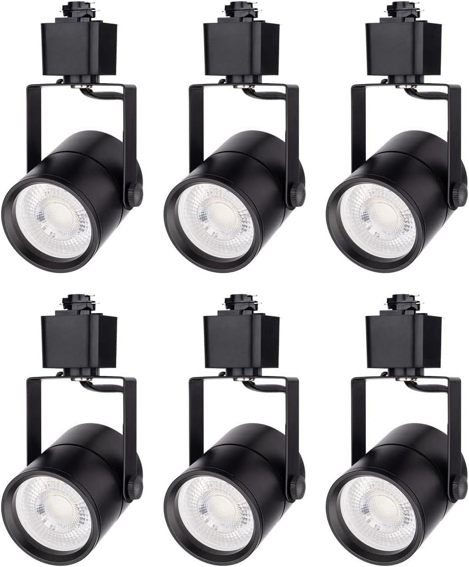 JIAH Bulb Replaceable Track Lighting Heads for Black H Type Rail
