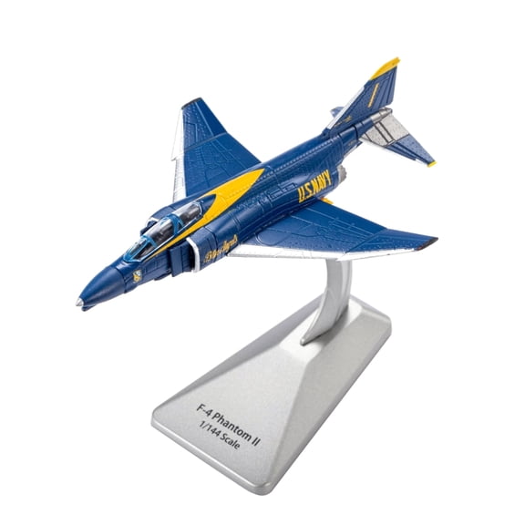 JIAHAOO 1:144 Scale F-4 Phantom II Fighter Model Die Cast Alloy for Military Model Fans Decor Gift Choice Display Stand