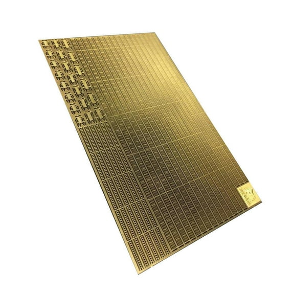 JIAHAOO 1/700 Scale Ship Model Photo Etch Handrails & Ladders Warship Railing Upgrade Durable Copper E45150 Detailing Long Life