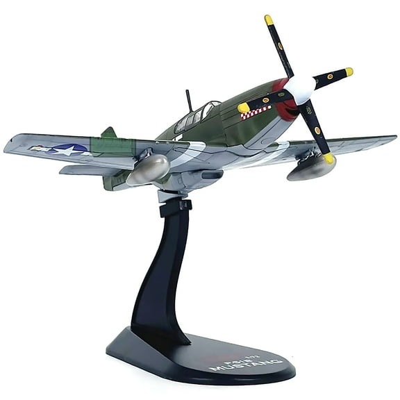 JIAHAOO 1:72 Scale WWII P 51B Mustang Fighter USAAF Model Don Gentile Shangri La 4th FG Gift with Display Stand