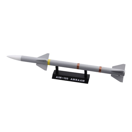 JIAHAOO 1:8 Scale AIM-120 AMRAAM Air-To-Air Missile Model 48cm PLA Plastic 3D Printed Desktop Showcase Decor