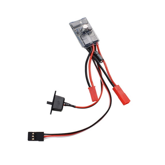 JIAHAOO 10A Brushed ESC 4.8V-8.4V Speed Controller with Forward & Reverse Function for 1/16 1/24 Scale RC Models