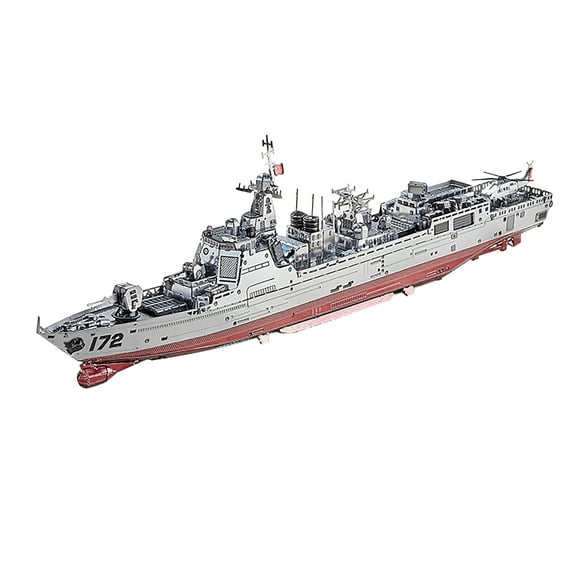 JIAHAOO 18cm 055 Destroyer Metal Model Kit Unassembled DIY Ship Military Collectible Accurate Scale Enthusiasts Hobby