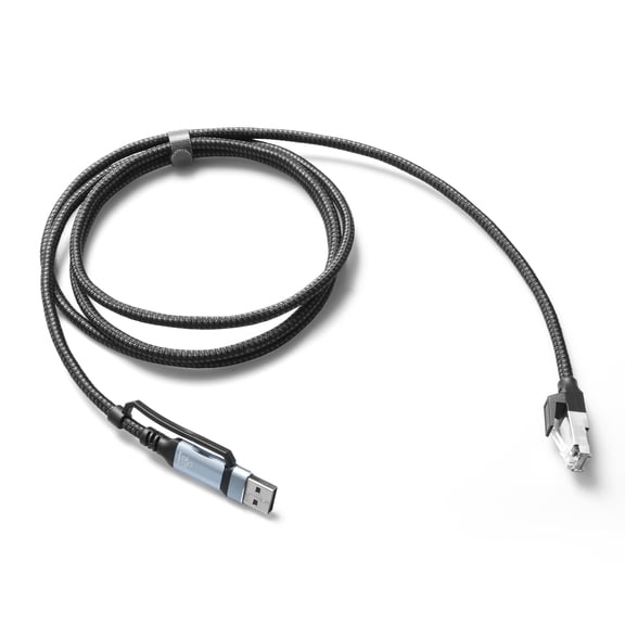 JIAHAOO 2-In-1 USB To RJ45 Network Cable 1.8M Length 100Mbps Speed For Office Home Travel Wired Internet Connection