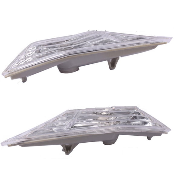 JIAHAOO 2016-2017 for Civic Turn Signal Light Housings (Pair), Silver Plastic, for Direct Replacement