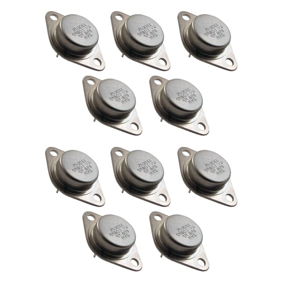 JIAHAOO 2N3055 Power Transistor 15A 60V 115W Pack of 10 for Power Supplies Switching Circuits Audio Amplifiers