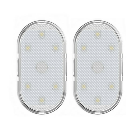 JIAHAOO 2Pcs Car LED Touch Lights USB Rechargeable 7 Colors Interior Auxiliary Bedside Reading Wardrobe Lights