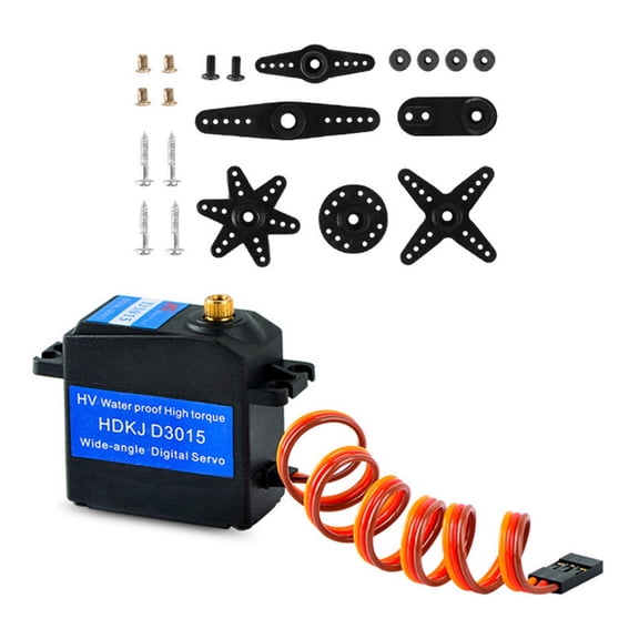 JIAHAOO 300 Rotation Digital Servo HDKJ D3015 15KG High Torque 0.18sec/60 4.8V-7.2V RC Robotics Accurate