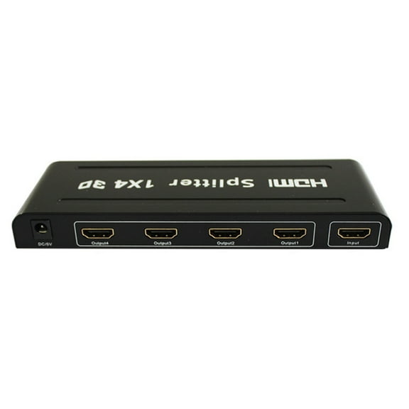 JIAHAOO 4K HD Splitter 1x4 3D Support HDCP Compliant for HDTV, DVD, PS4, Xbox, Easy Installation