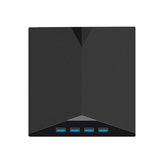 JIAHAOO 5Gbps USB 3.0 CD DVD Drive Writer Reader 7 Port Hub Adapter Portable Windows Mac with TF SD Card USB C Easy Installation
