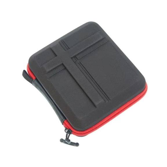 JIAHAOO 95mm Camera Lens Filter Bag Holder 8 Slot Protective Case Dust Water Shock Oxford Fabric Zipper Closure Black Carry Bag with Strap