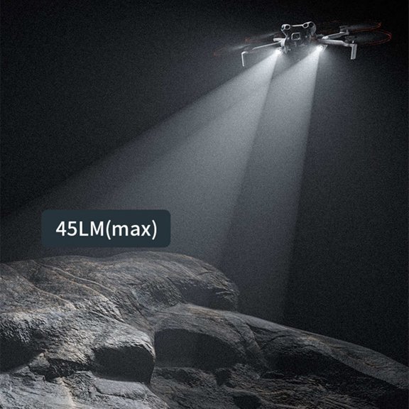 JIAHAOO ABS Drone Dual Searchlight Soft Padding 49g For DJI Mini 5 Pro Propeller Storage Night Flight Illumination