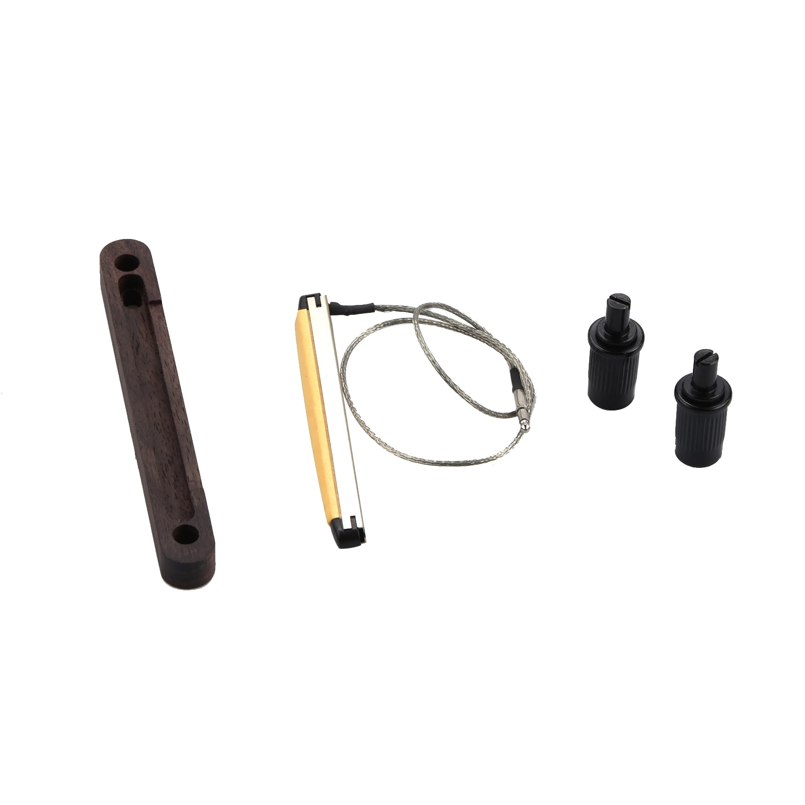JIAHAOO Acoustic Bass Guitar Bridge Assembly Under Saddle Pickup 6-String Wooden Structure For Instrument Maintenance
