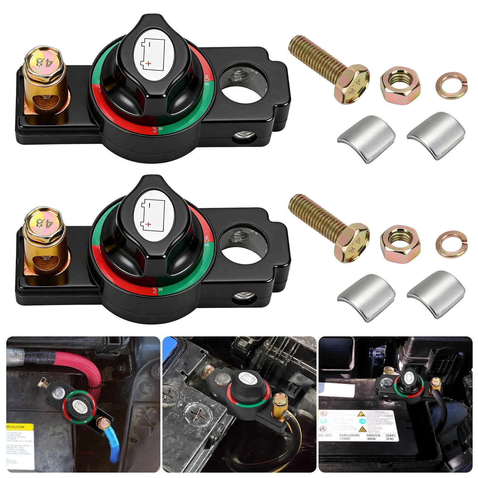 JIAHAOO Adjustable Battery Disconnection Terminal Switch For Yacht Truck ATV Car Power Circuit Cutoff And Energy Preservation Use