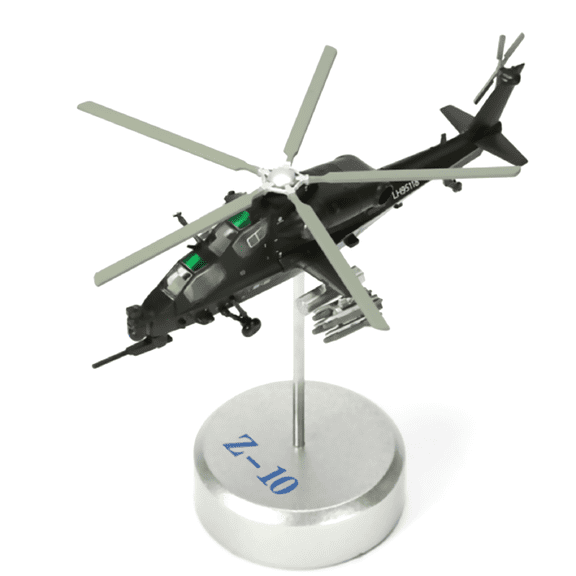 JIAHAOO Alloy Chinese WZ 10 Armed Helicopter Model 1/100 Scale Diecast Aircraft Aviation Collectible Static Display