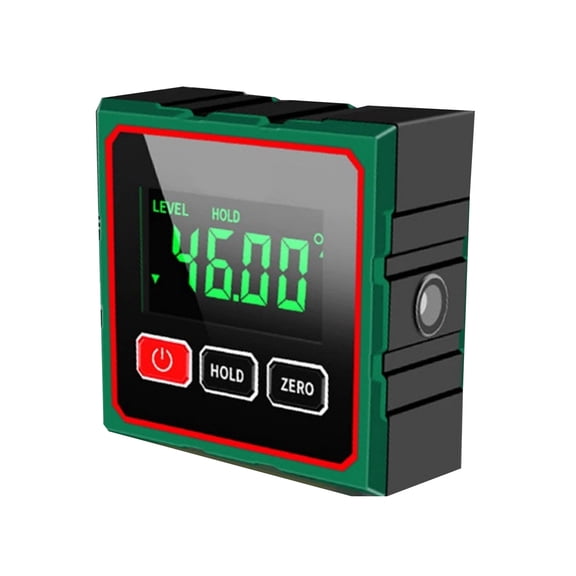 JIAHAOO Aluminum Alloy Angle Finder Inclinometer for Construction Robotics Medicine Biology Type-C Charging 360 Degree Dual Function