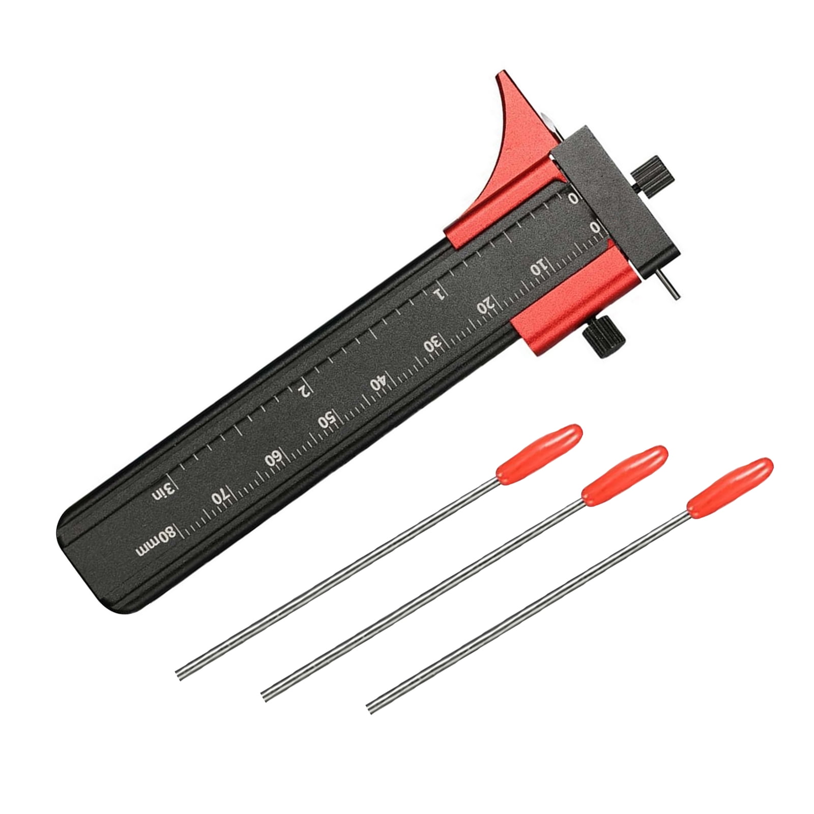 JIAHAOO Aluminum Alloy Parallel Scribing Craft Ruler for DSPIAE Accurate Measurement, 80mm Engraving Line