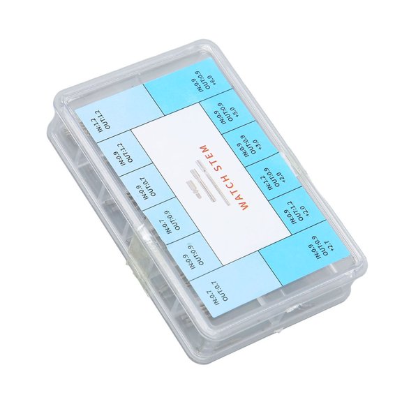 JIAHAOO Assorted Watch Stem Extenders Stainless Steel 12 Sizes for Repairing Extending Watch Stems Durable Tools