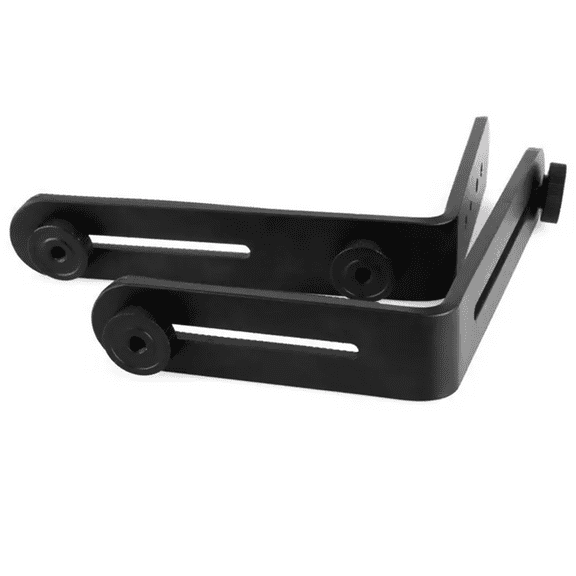 JIAHAOO Bilateral Camera Flash L Bracket Aluminum Alloy 1/4 Mount Twin Speedlite DSLR Holder for Lighting Rig