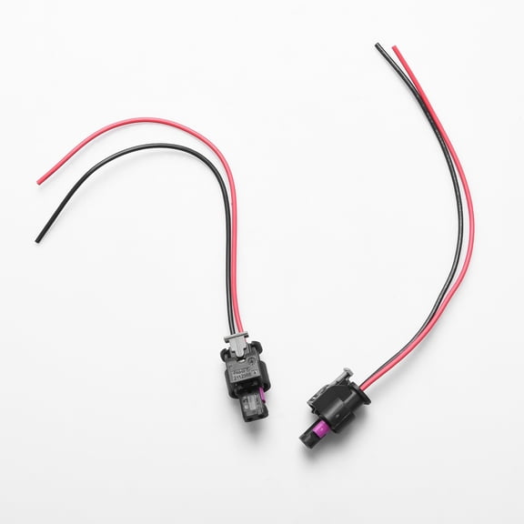 JIAHAOO Black Plastic Side Marker Light Pigtail 2-Pin Connector For Automotive Side Marker Lamp Repair Parts