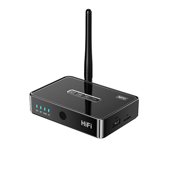JIAHAOO Bluetooth Audio Receiver NFC Touch Pair 10M Range For Wireless Speakers Music Streaming MultiUse