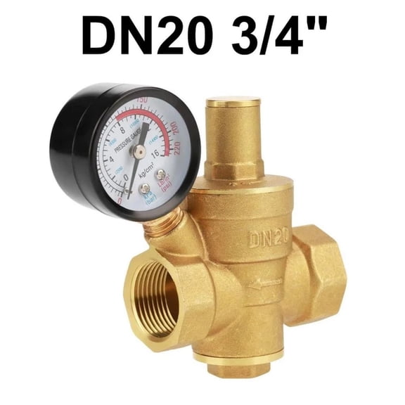 JIAHAOO Brass Water Pressure Regulator Manual Operation PN1.6 For Faucet Water Heater Solar System Hydraulic Pressure Adjustment