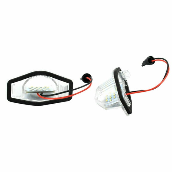 JIAHAOO Bright White 6500K LED License Plate Lights for Jazz CRV Odyssey Stream Insight FRV Pair
