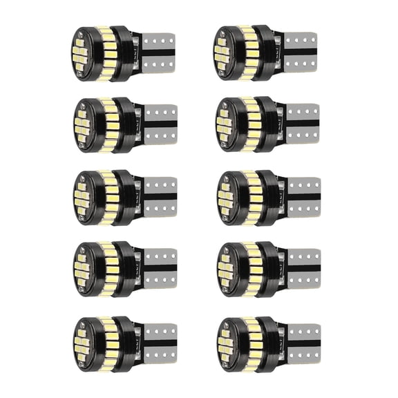 JIAHAOO Car License Plate Lights 10x T10 LED White 6000k High Brightness Interior Sidelight Application