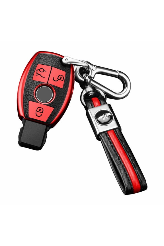 Cars Key Fob Cover TPU Protective Case with Keychain A B C E S Class Anti-Scratch Shockproof Key Chain Included for Benz