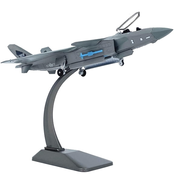 JIAHAOO Chengdu J-20 Fighter Model Airplane for Aviation Fans Premium Alloy & PC Construction for Display