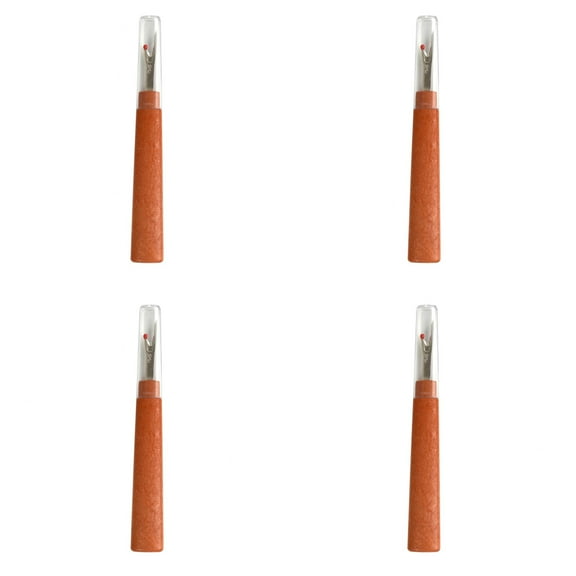 JIAHAOO Comfort Grip Seam Ripper 4 Pack Steel Blade Red Mini Ball Tip Non Slip for Easy Sewing Quilting Fabric Repair Safe Secure Tool